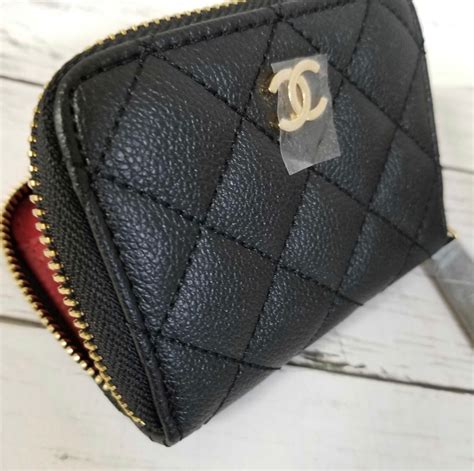 chanel trifold wallet|chanel small zip wallet.